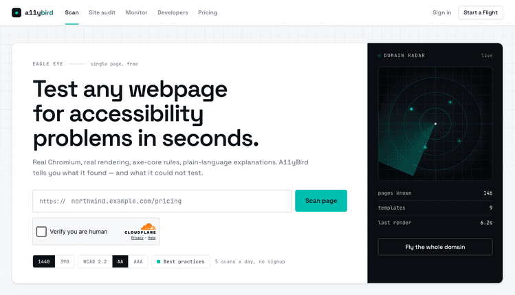 a11ybird web app